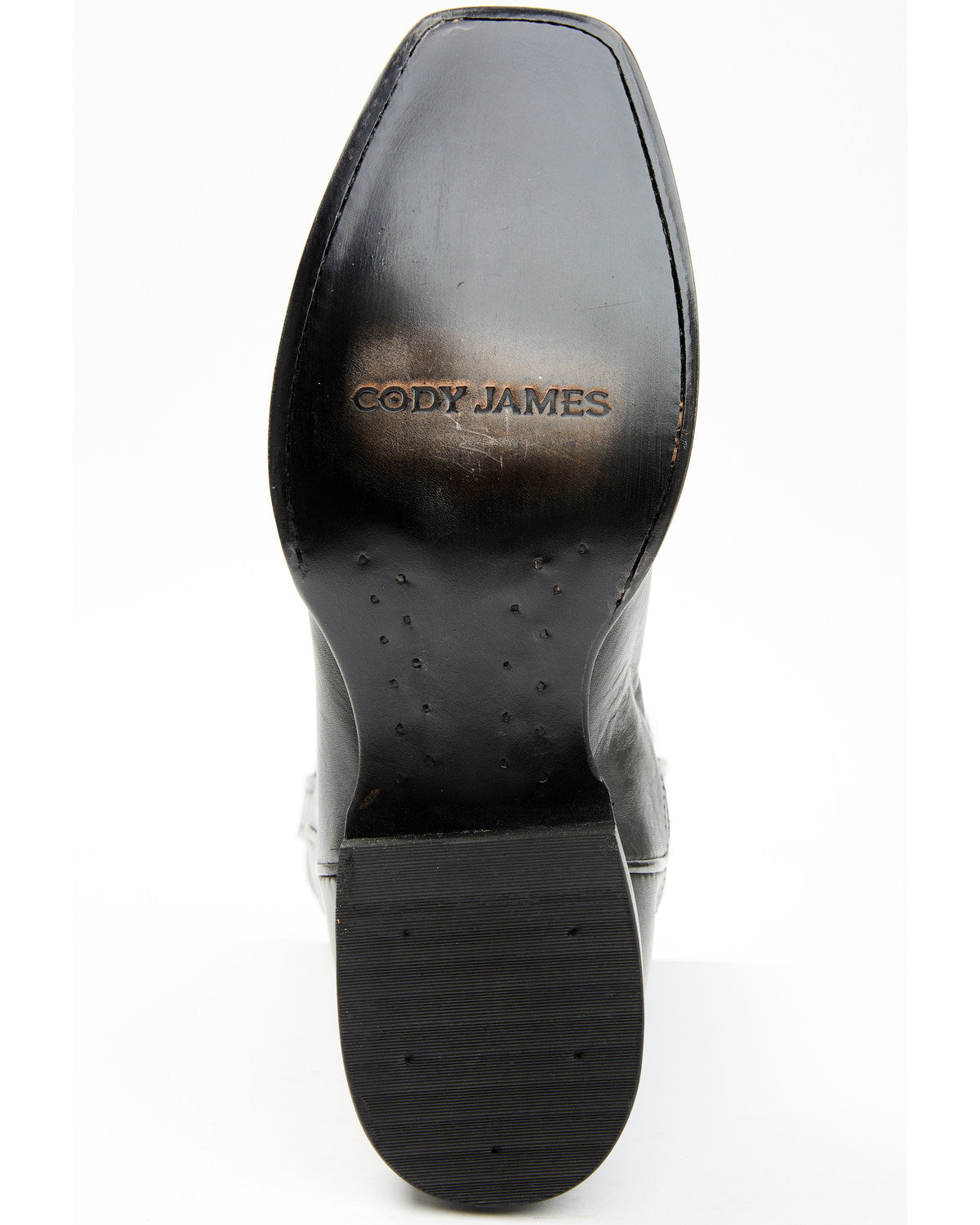 Men's 12" Western Boots - Square Toe Black