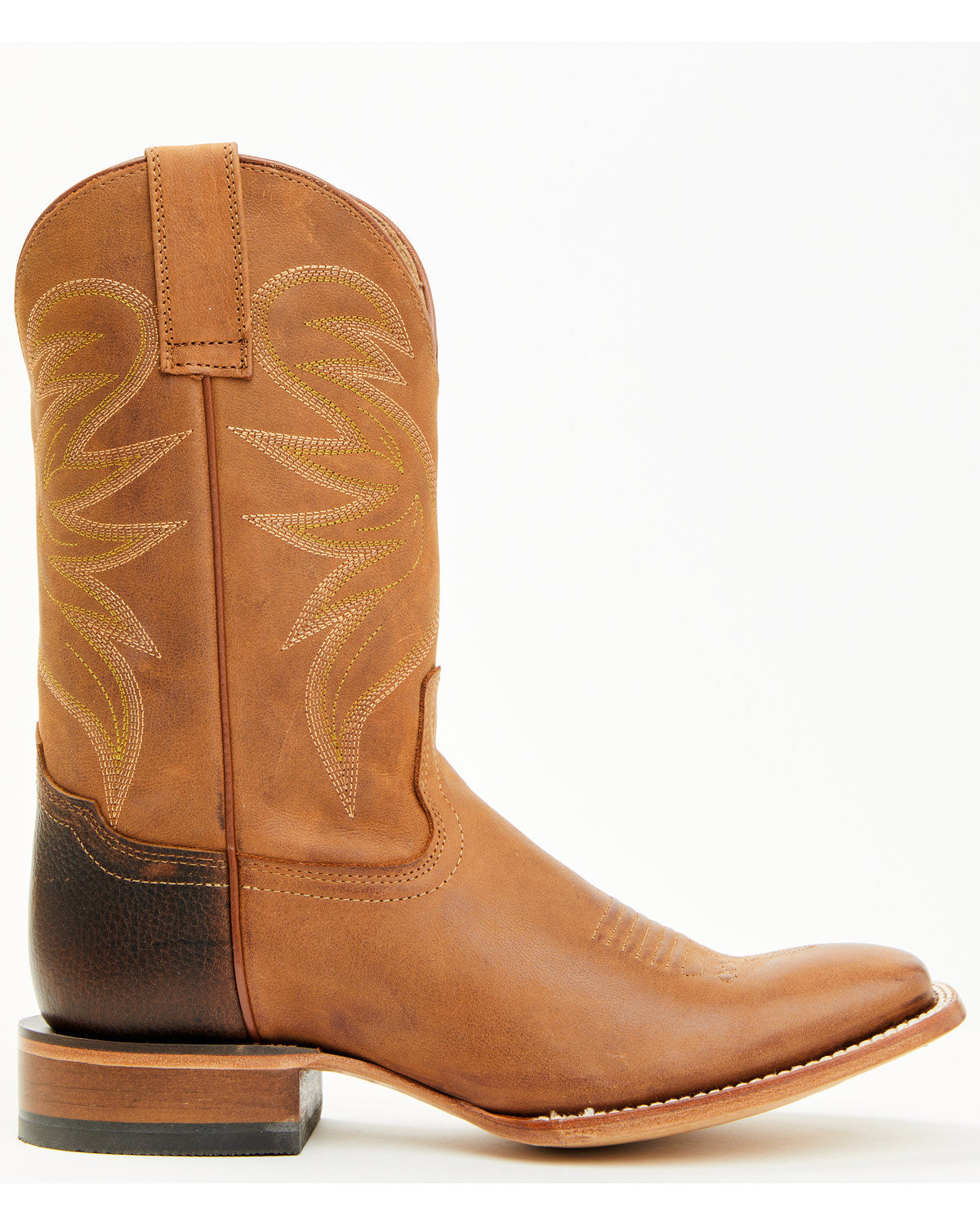 Men's McBride Roughout Western Boots - Broad Square Toe Tan