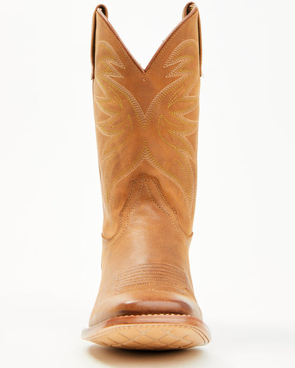 Men's McBride Roughout Western Boots - Broad Square Toe Tan