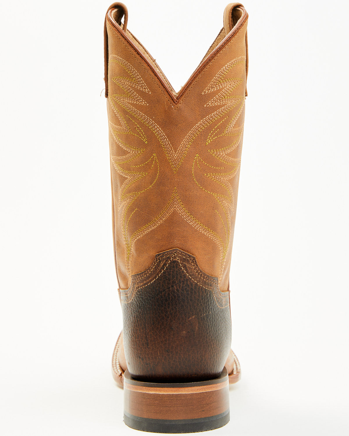 Men's McBride Roughout Western Boots - Broad Square Toe Tan