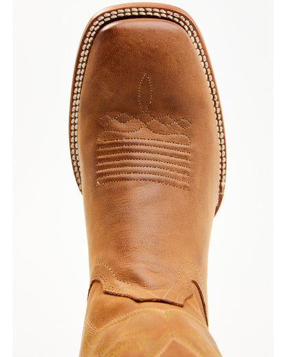 Men's McBride Roughout Western Boots - Broad Square Toe Tan