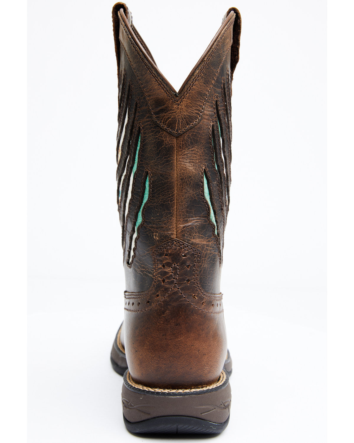 Men's Scratch Mexico Flag Lite Performance Western Boots - Brown
