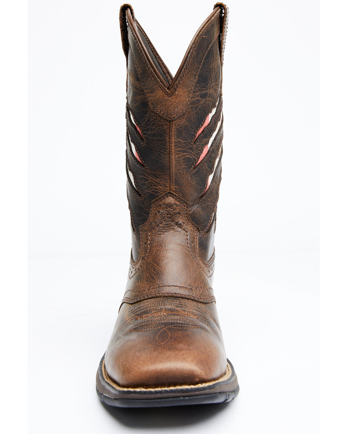 Men's Scratch Mexico Flag Lite Performance Western Boots - Brown