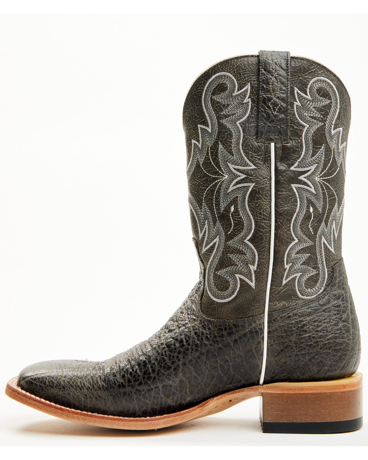 Men's Alton Western Boots - Broad Square Toe Grey