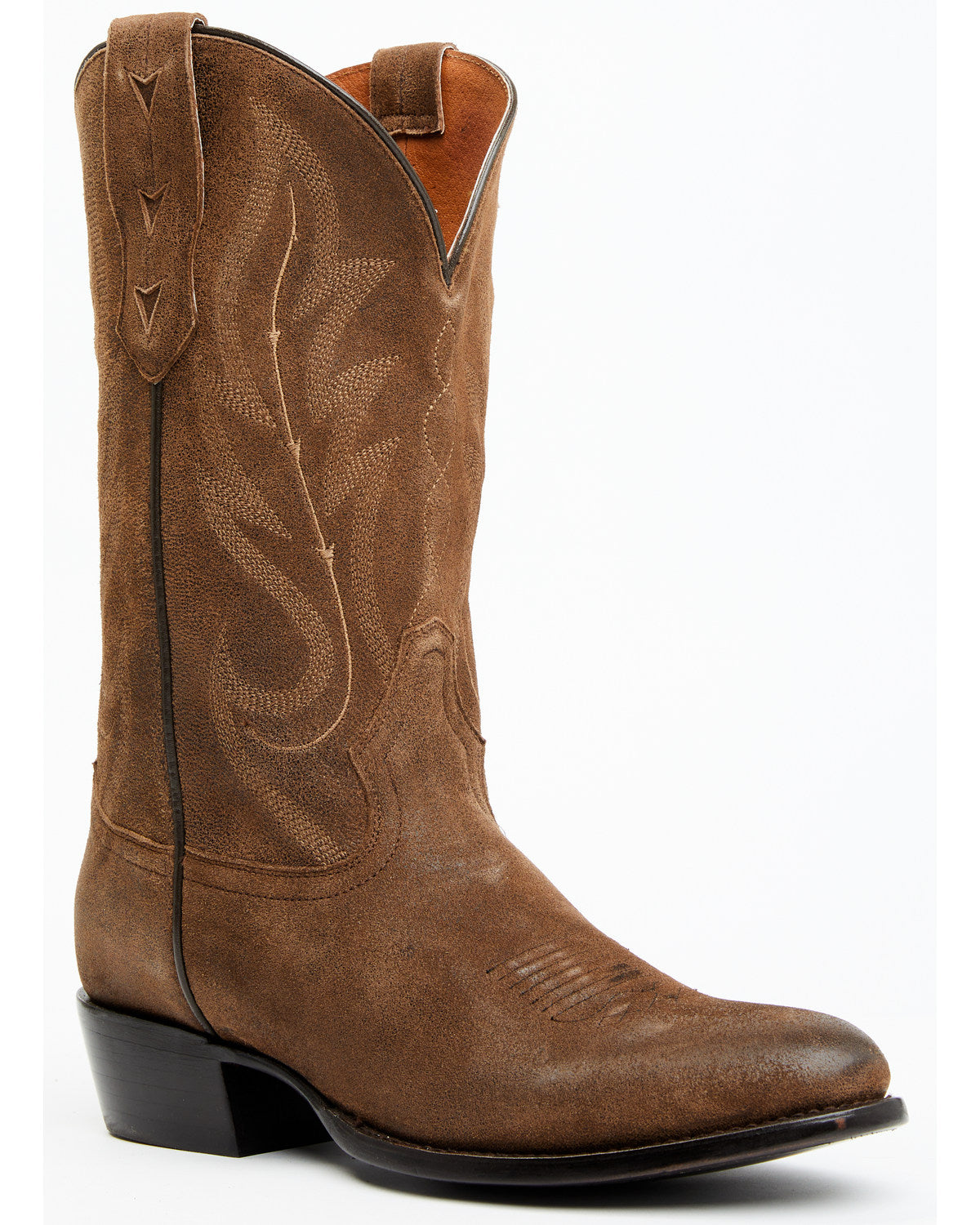 Men's Brady Roughout Western Boots - Round Toe Brown