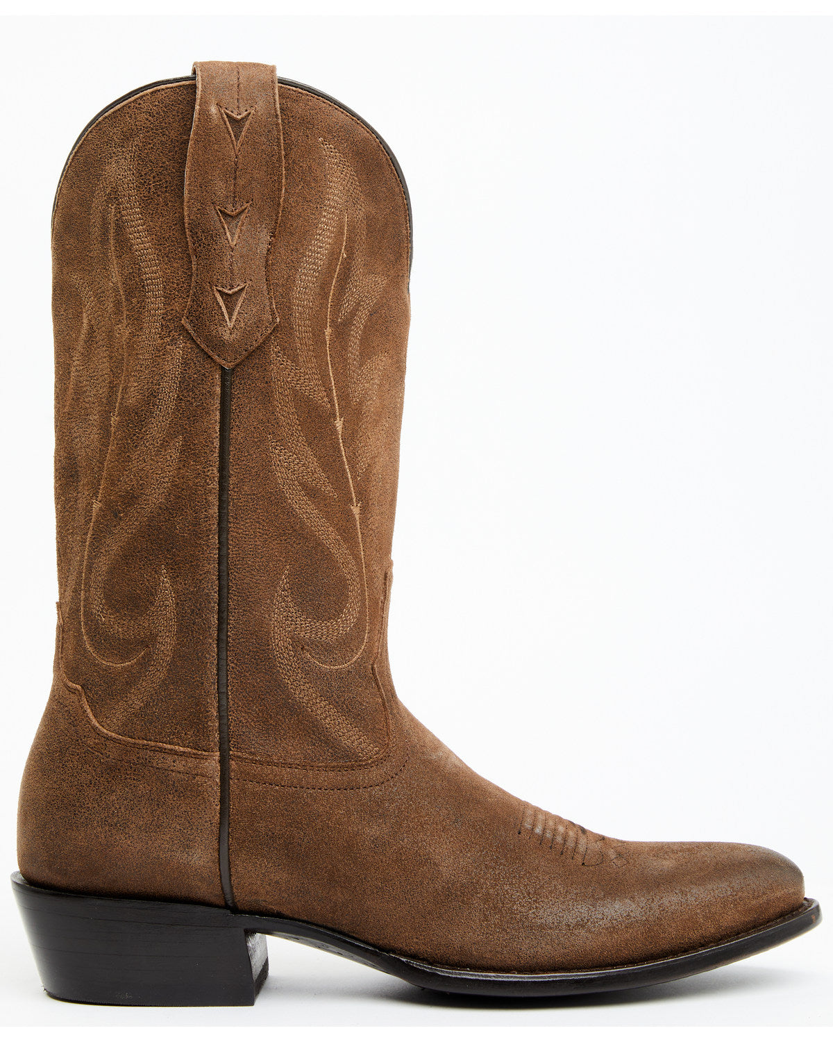 Men's Brady Roughout Western Boots - Round Toe Brown