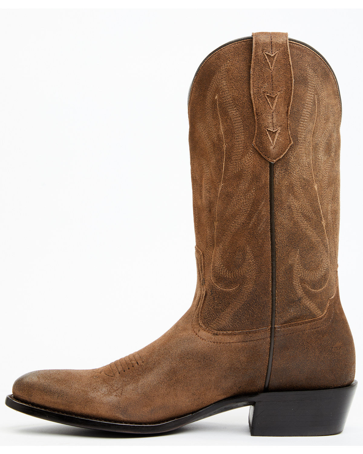 Men's Brady Roughout Western Boots - Round Toe Brown