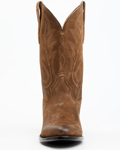 Men's Brady Roughout Western Boots - Round Toe Brown