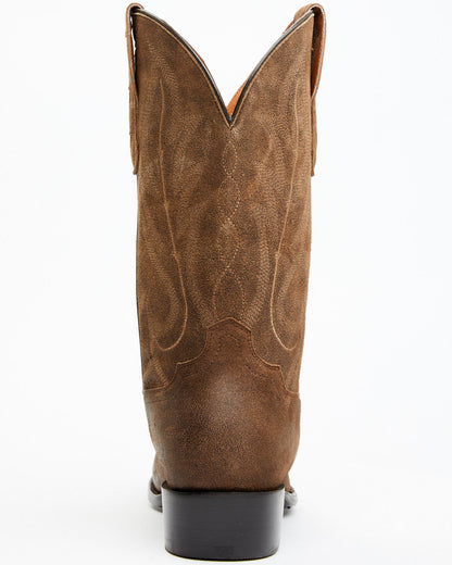 Men's Brady Roughout Western Boots - Round Toe Brown