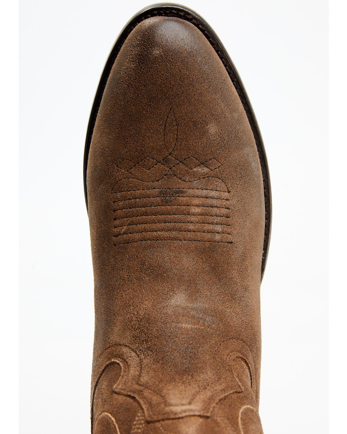 Men's Brady Roughout Western Boots - Round Toe Brown