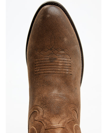 Men's Brady Roughout Western Boots - Round Toe Brown