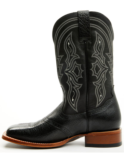Men's Ashland Western Boots - Broad Square Toe Black