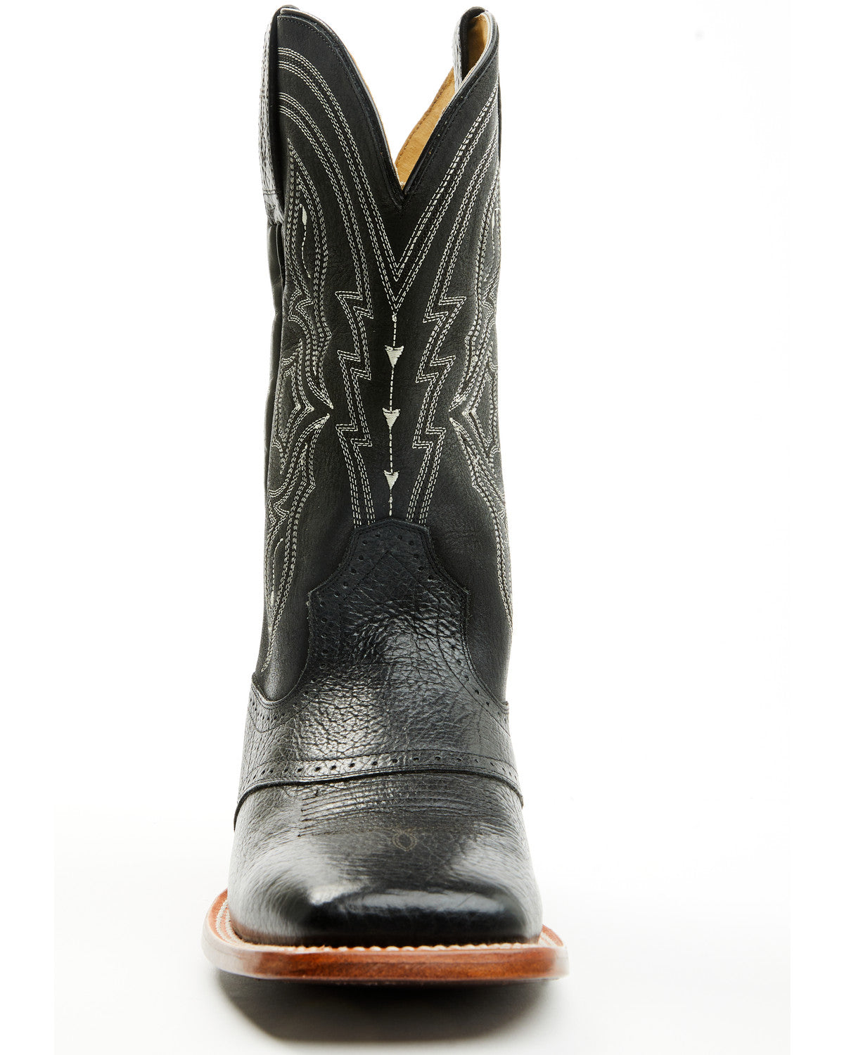 Men's Ashland Western Boots - Broad Square Toe Black