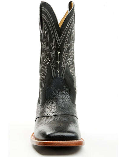 Men's Ashland Western Boots - Broad Square Toe Black