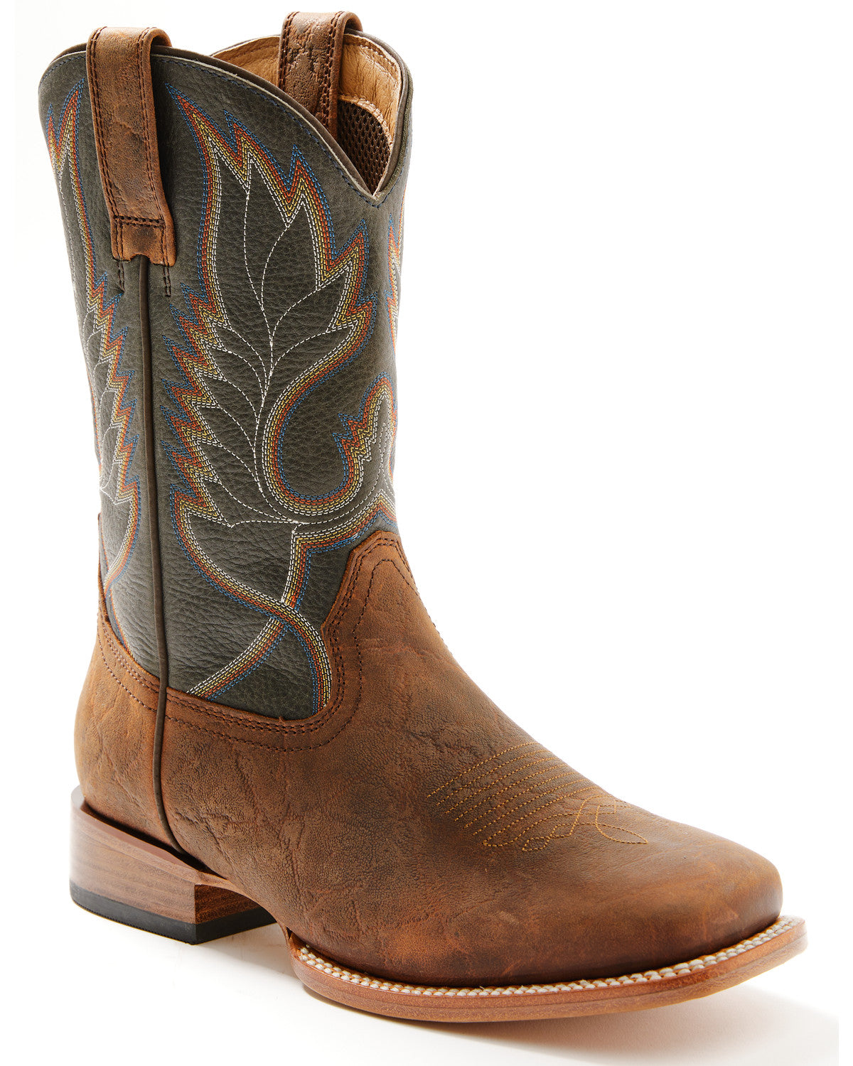 Cush Core® Men's Tracker Western Boots - Broad Square Toe Blue