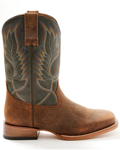 Cush Core® Men's Tracker Western Boots - Broad Square Toe Blue