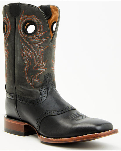 Men's Sinatra Western Boots - Broad Square Toe Brown
