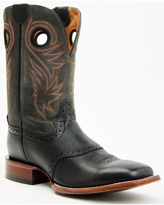 Men's Sinatra Western Boots - Broad Square Toe Brown