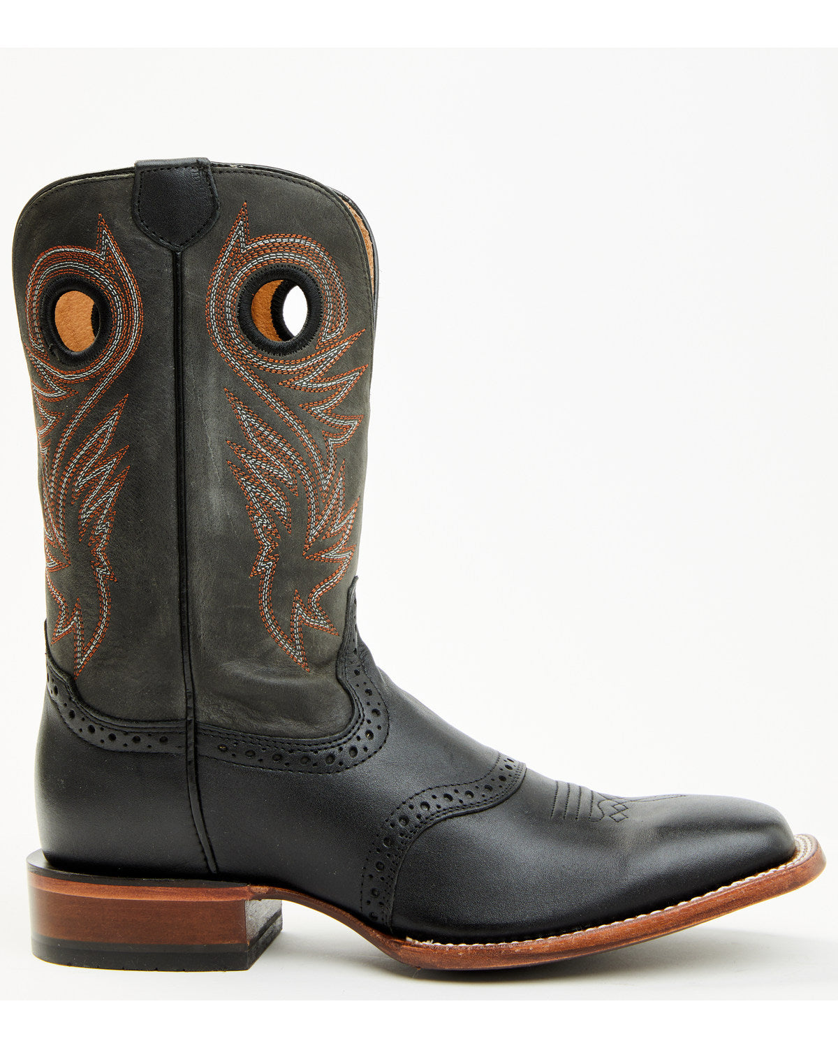 Men's Sinatra Western Boots - Broad Square Toe Brown