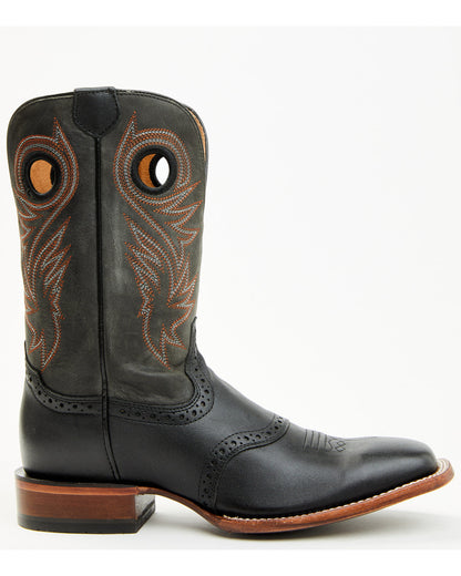 Men's Sinatra Western Boots - Broad Square Toe Brown
