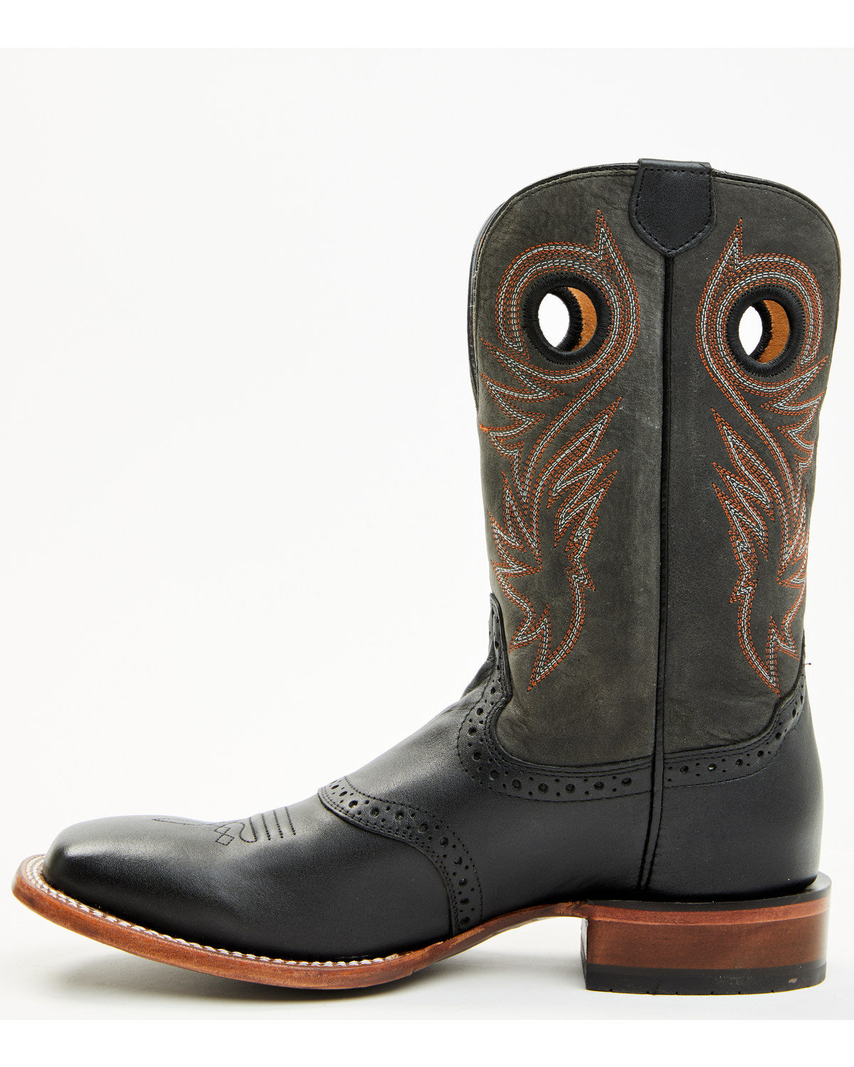 Men's Sinatra Western Boots - Broad Square Toe Brown