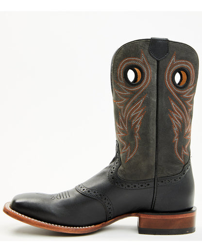 Men's Sinatra Western Boots - Broad Square Toe Brown
