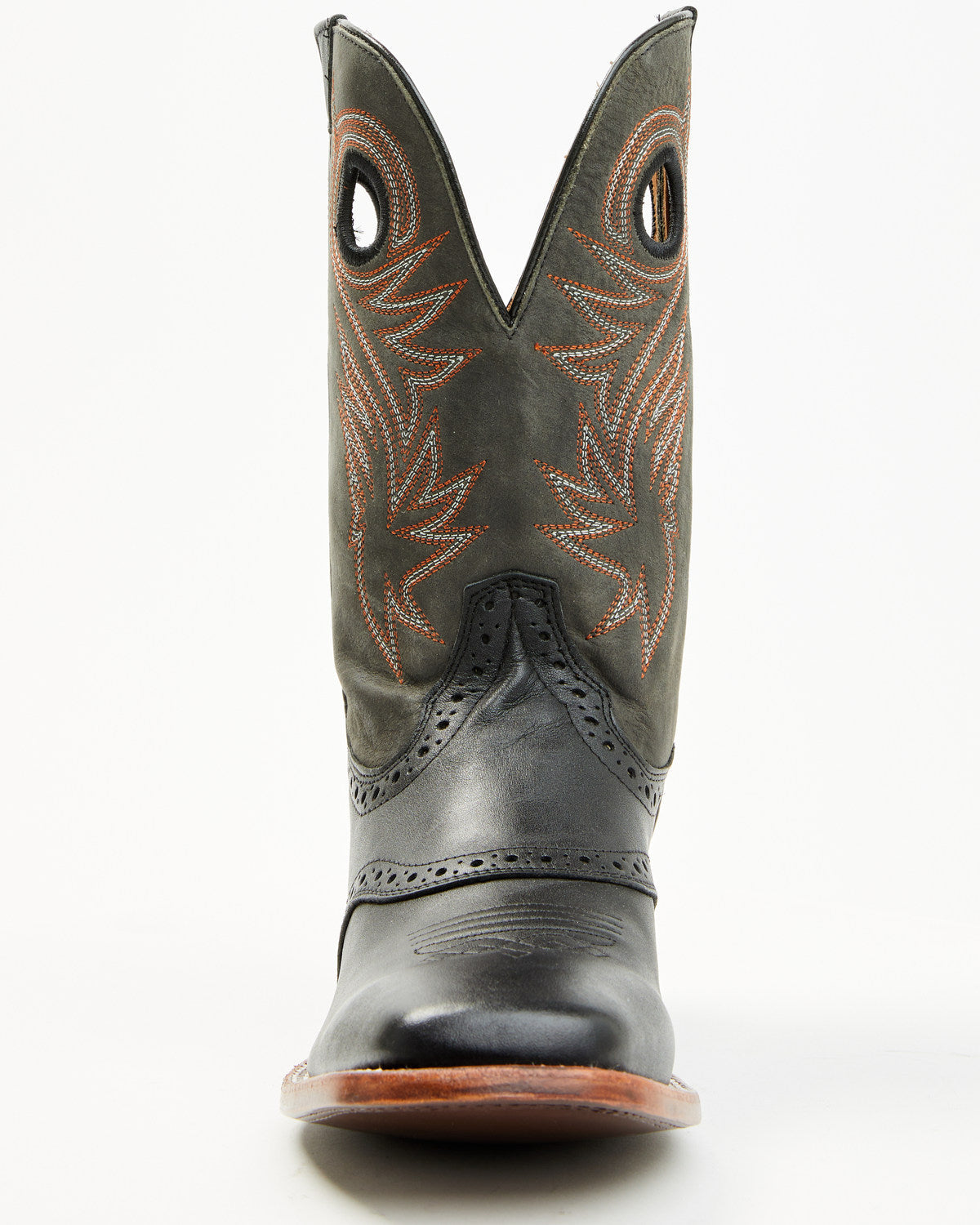Men's Sinatra Western Boots - Broad Square Toe Brown