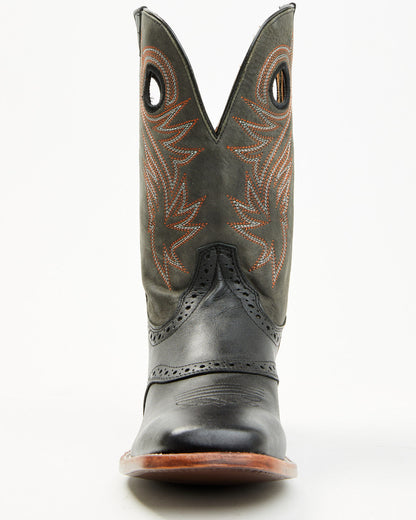 Men's Sinatra Western Boots - Broad Square Toe Brown