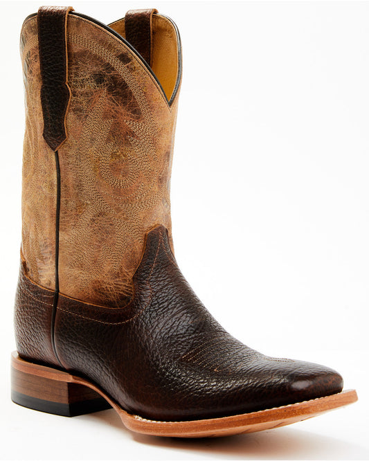 Men's Wade Western Boots - Broad Square Toe Brown