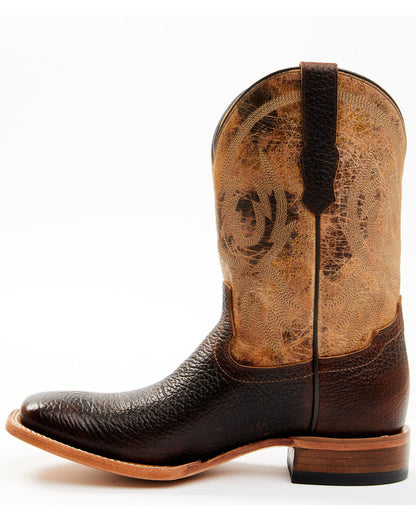 Men's Wade Western Boots - Broad Square Toe Brown