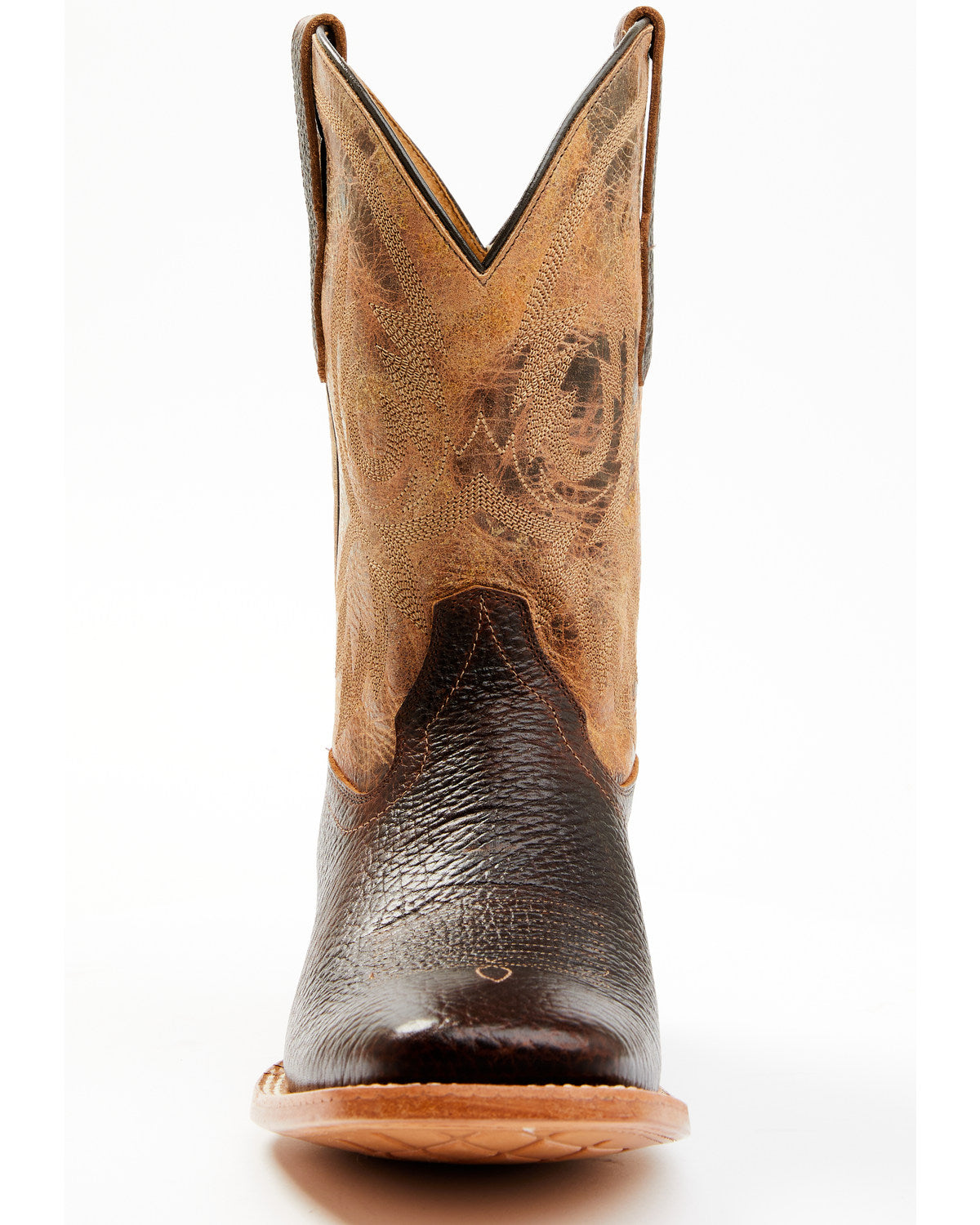 Men's Wade Western Boots - Broad Square Toe Brown