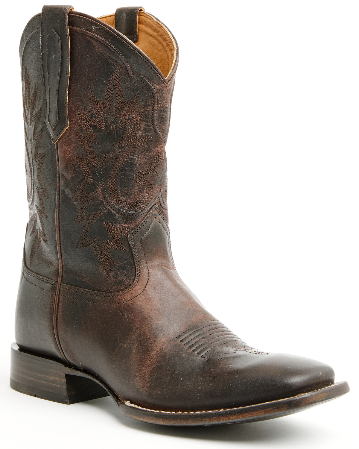 Black 1978® Men's The Hayward Western Boots - Broad Square Chocolate