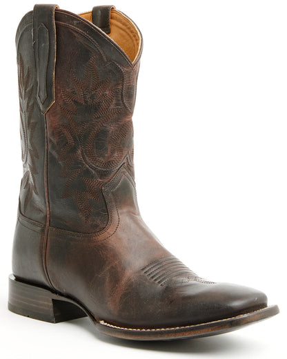Black 1978® Men's The Hayward Western Boots - Broad Square Chocolate