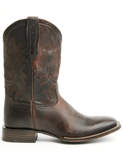 Black 1978® Men's The Hayward Western Boots - Broad Square Chocolate