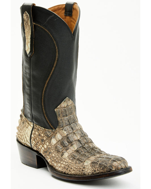 Black 1978® Men's Tillman Exotic Hornback Alligator Western Black