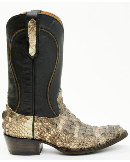 Black 1978® Men's Tillman Exotic Hornback Alligator Western Black
