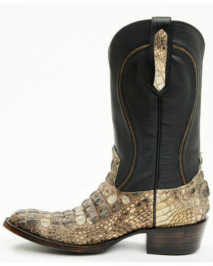 Black 1978® Men's Tillman Exotic Hornback Alligator Western Black
