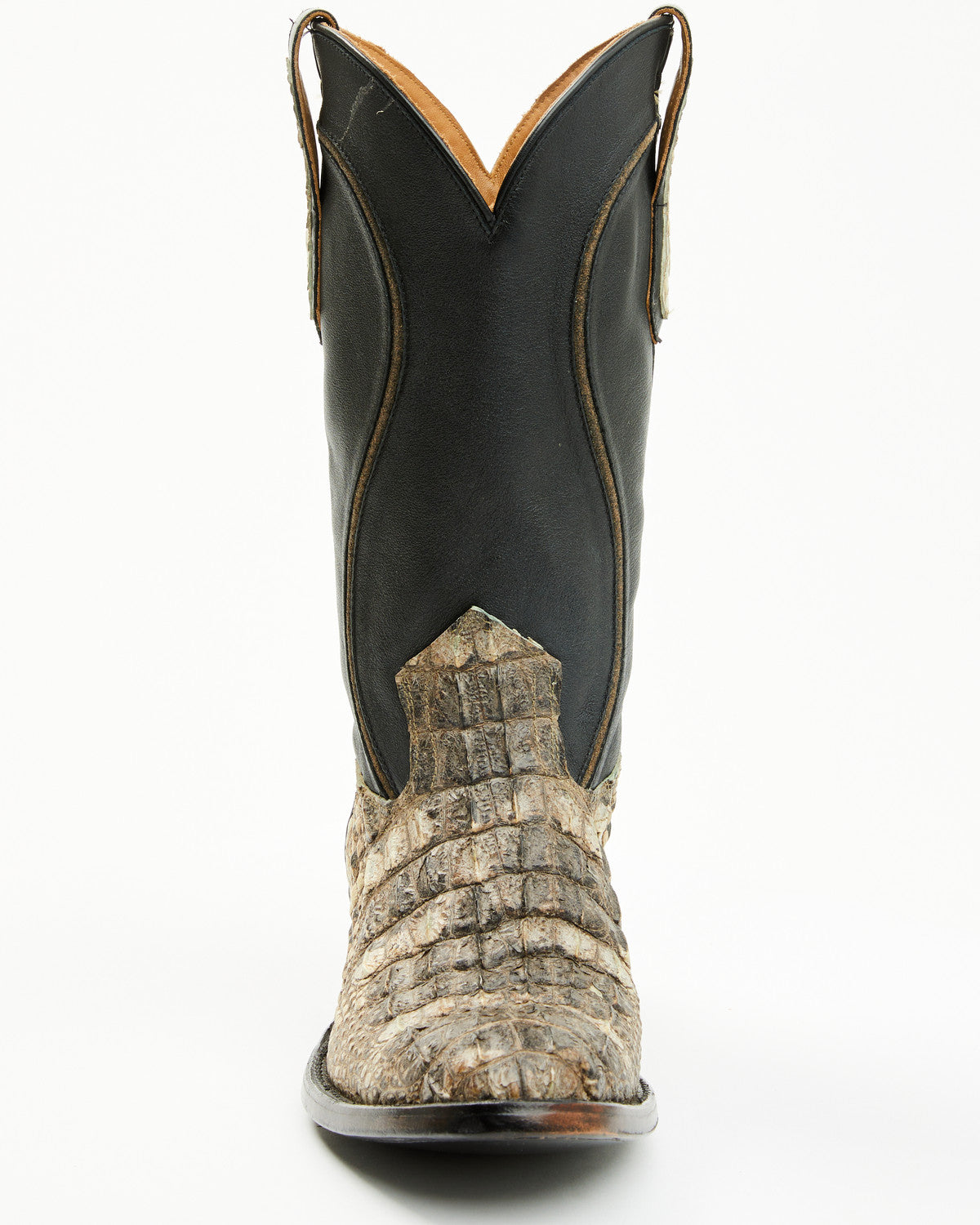Black 1978® Men's Tillman Exotic Hornback Alligator Western Black