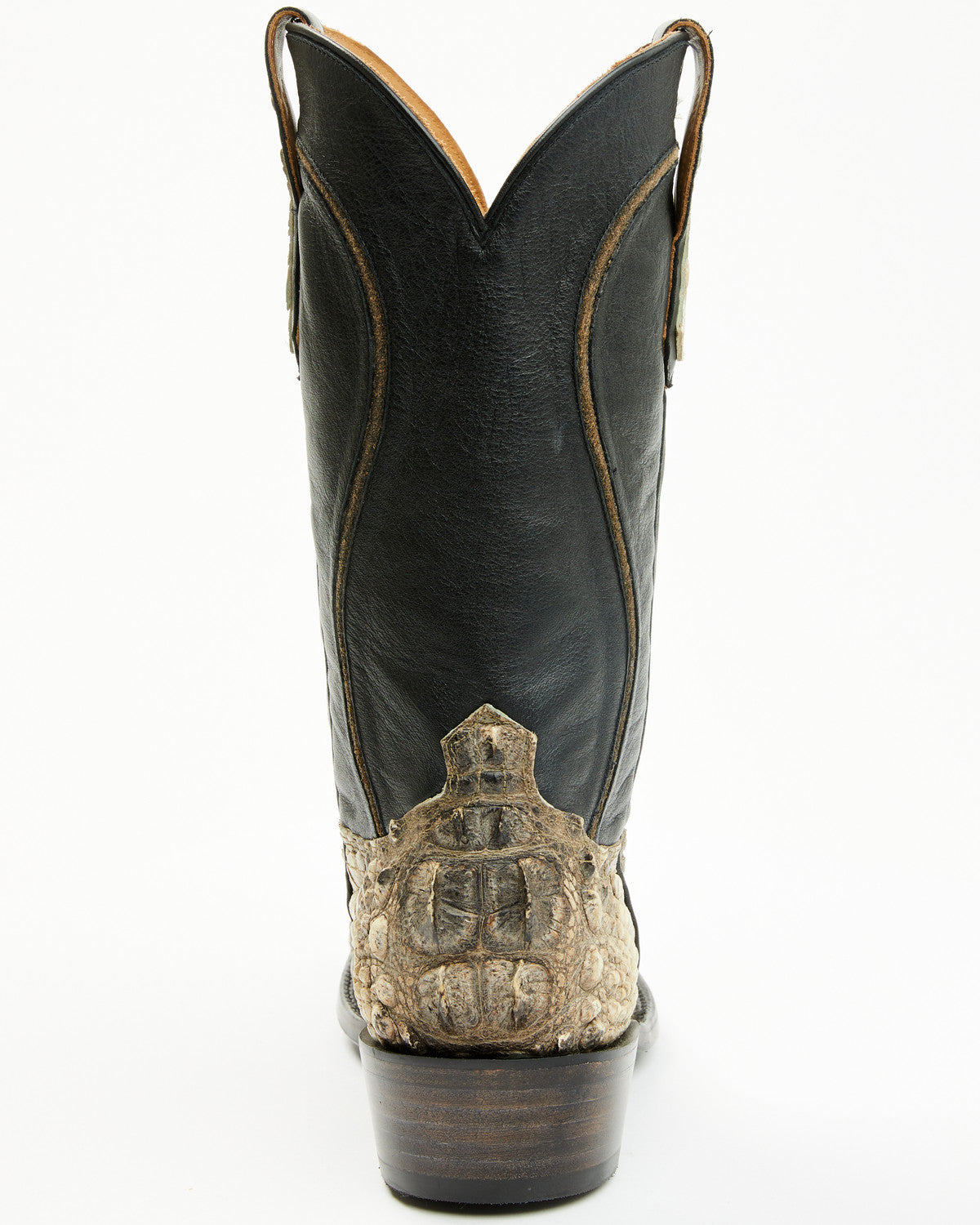 Black 1978® Men's Tillman Exotic Hornback Alligator Western Black
