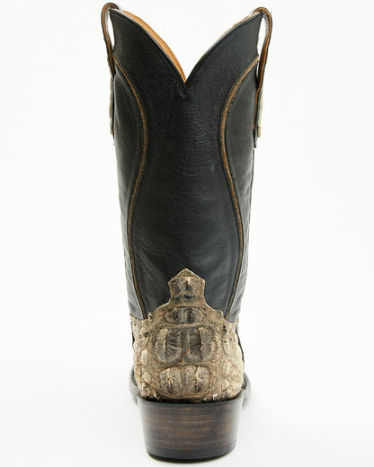 Black 1978® Men's Tillman Exotic Hornback Alligator Western Black