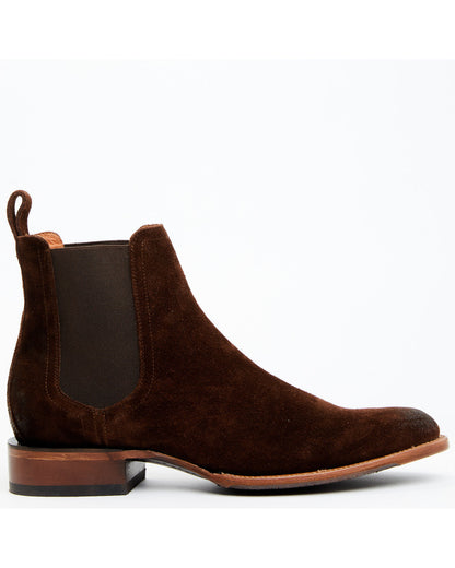 Black 1978® Men's Franklin Chelsea Ankle Boots - Round Toe Chocolate