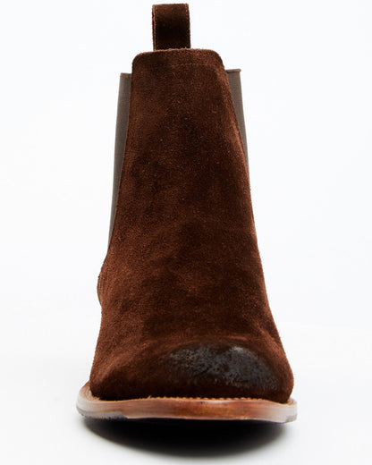 Black 1978® Men's Franklin Chelsea Ankle Boots - Round Toe Chocolate