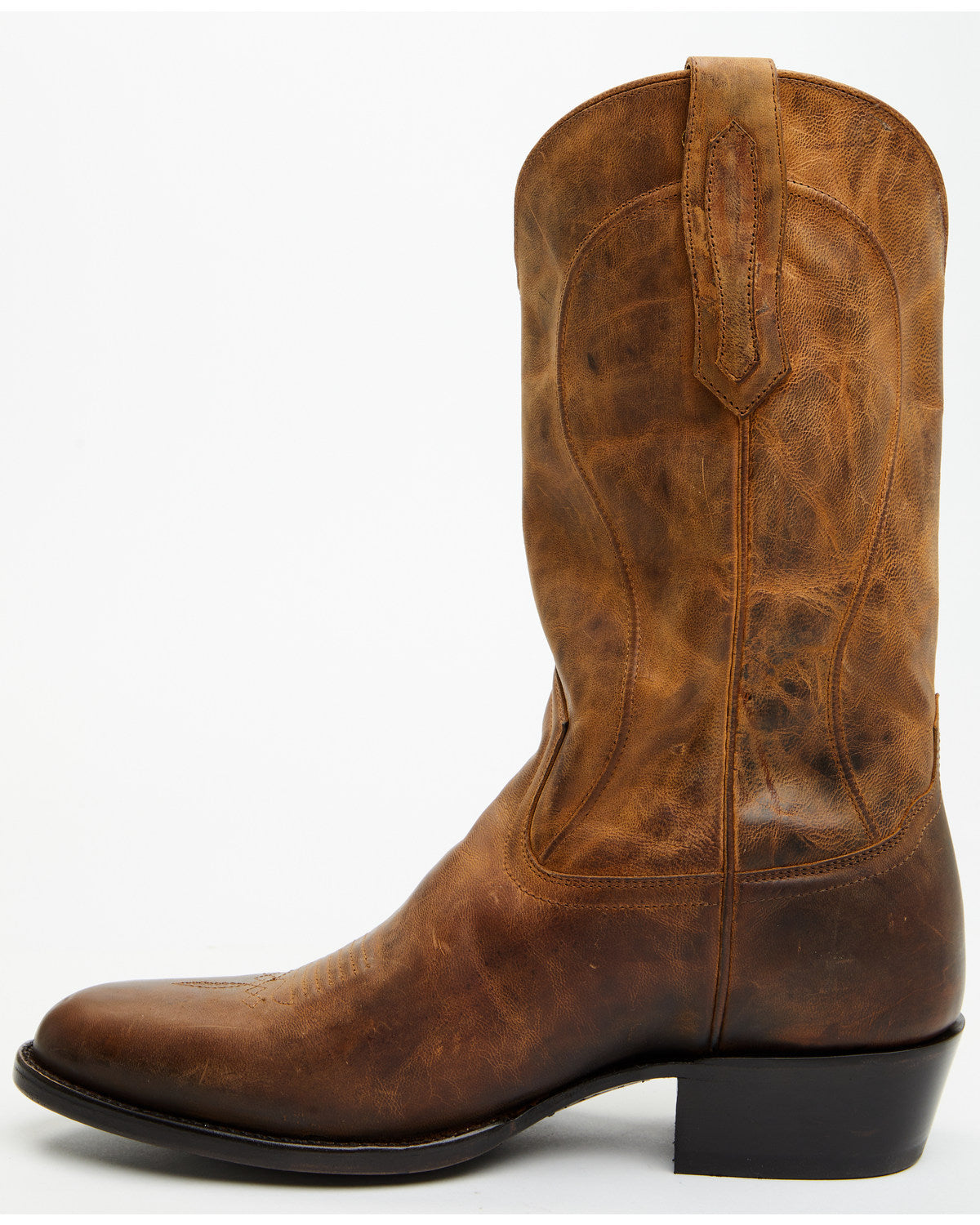 Black 1978® Men's Chapman Western Boots - Round Toe Distressed Brown