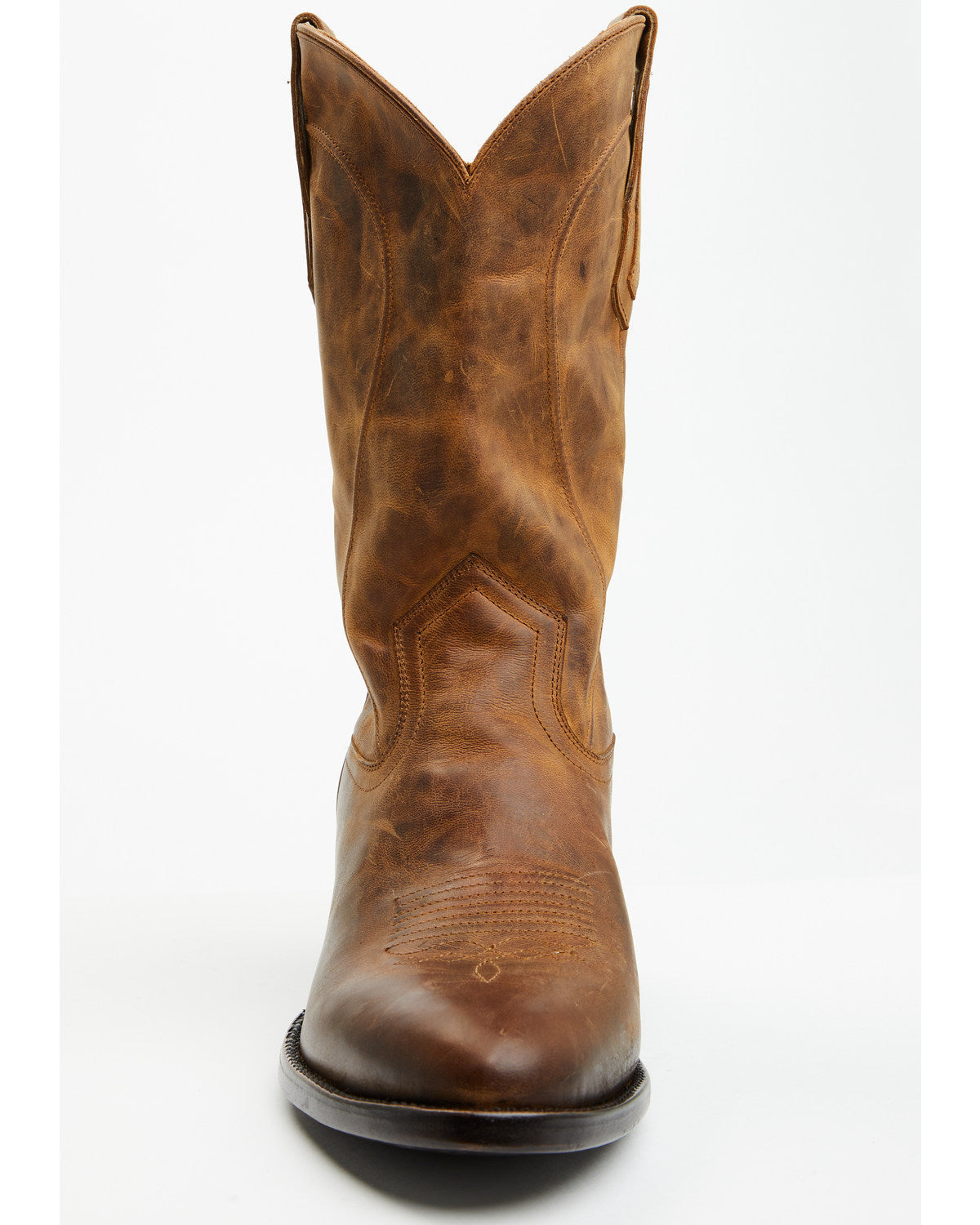 Black 1978® Men's Chapman Western Boots - Round Toe Distressed Brown