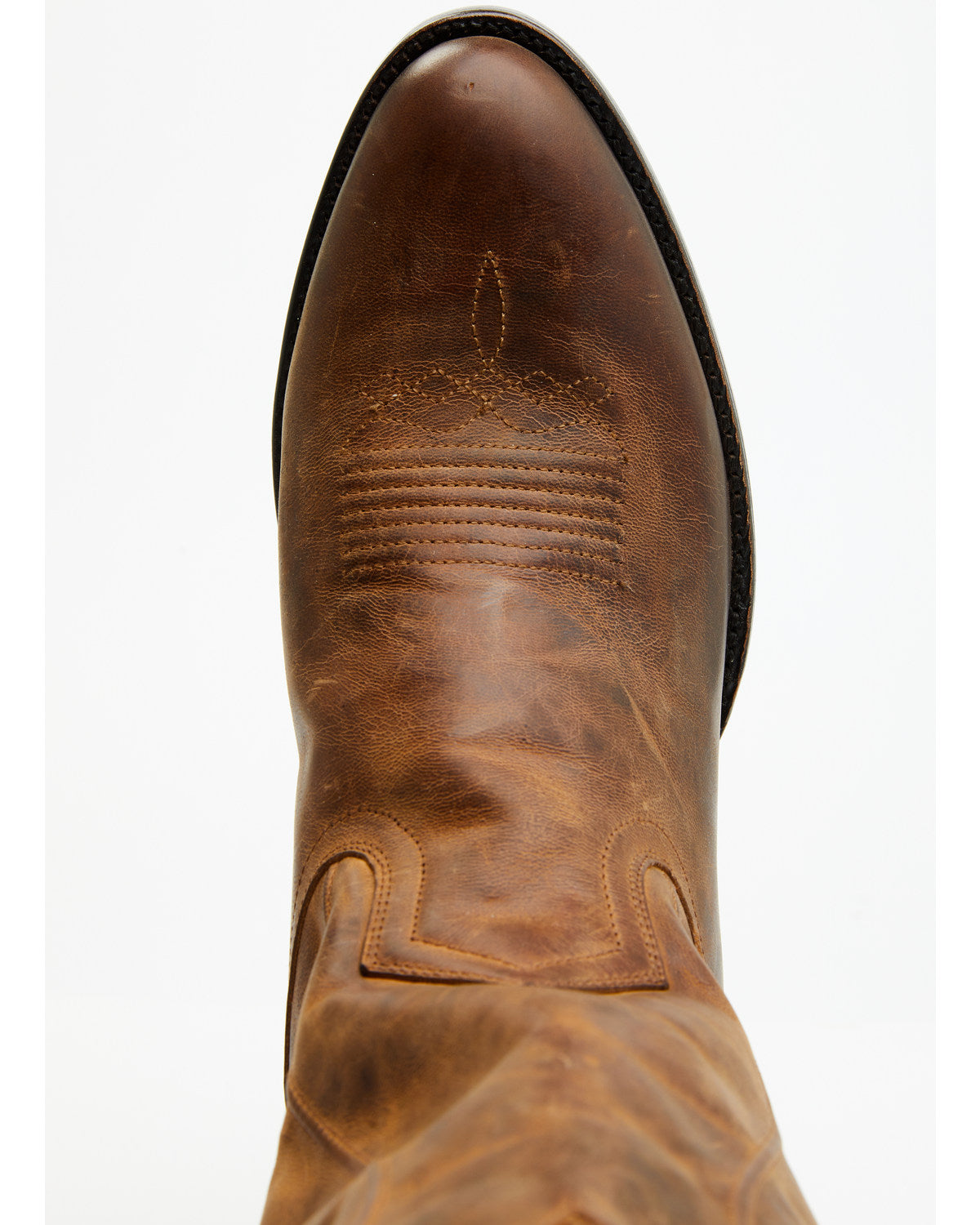 Black 1978® Men's Chapman Western Boots - Round Toe Distressed Brown