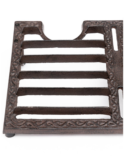 Boot Barn Ranch Cast Iron Boot Jack & Brush Brown