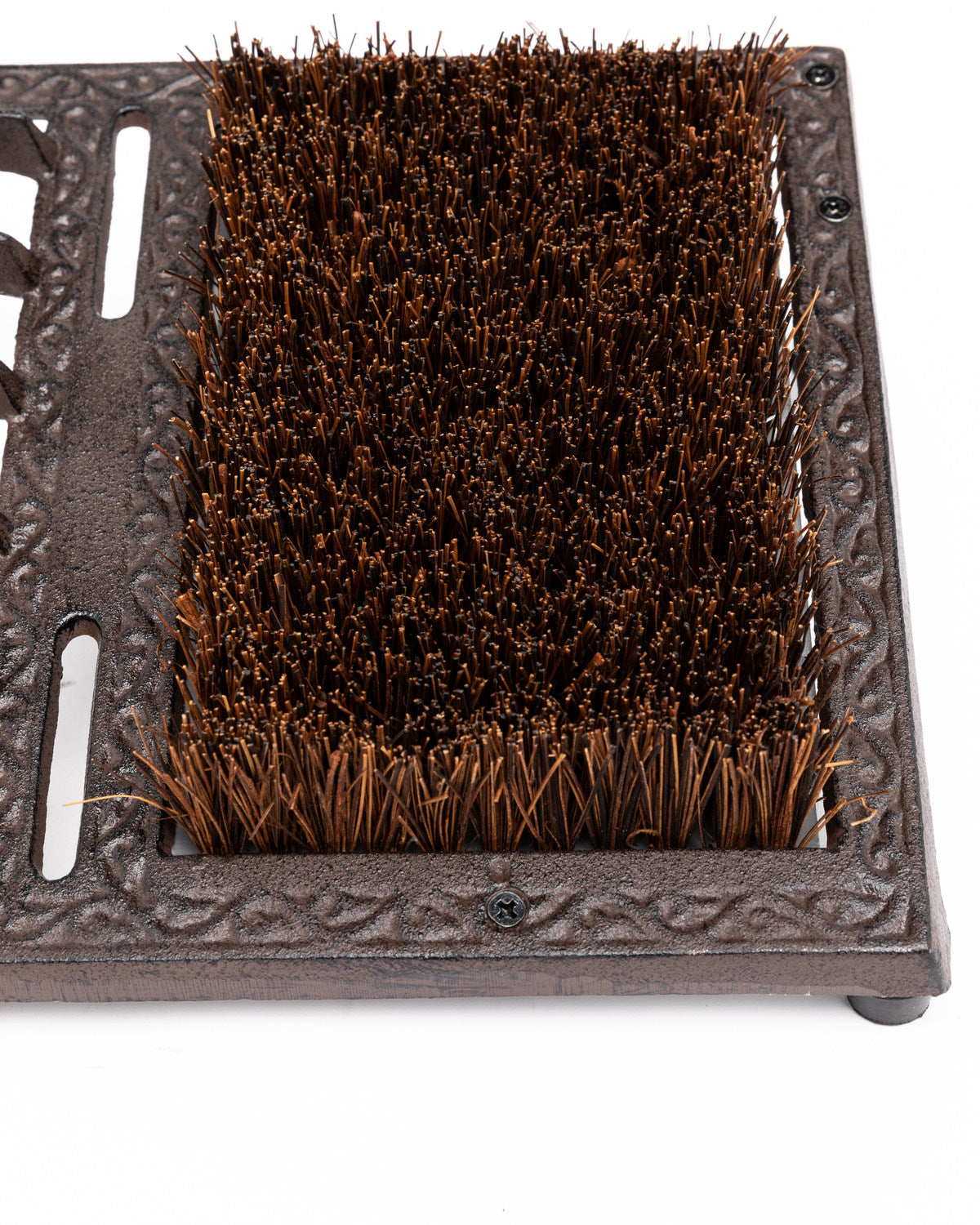 Boot Barn Ranch Cast Iron Boot Jack & Brush Brown