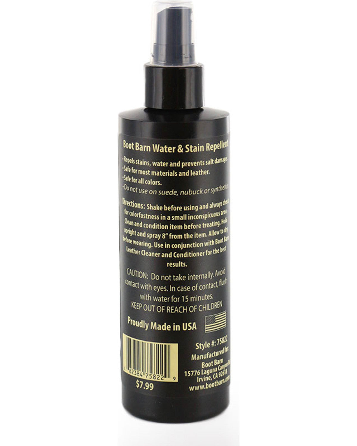 Boot Barn Water & Stain Repellent Leather Protector No Color