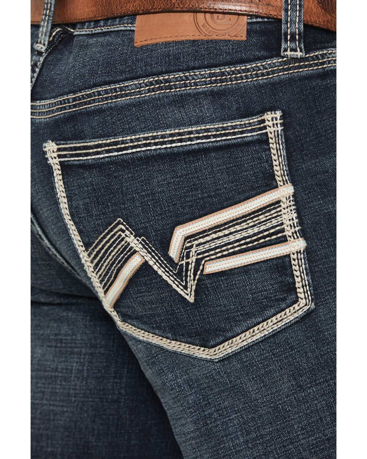 Men's Segundo Wash Duke Relaxed Bootcut Stretch Denim Jeans Dark Wash