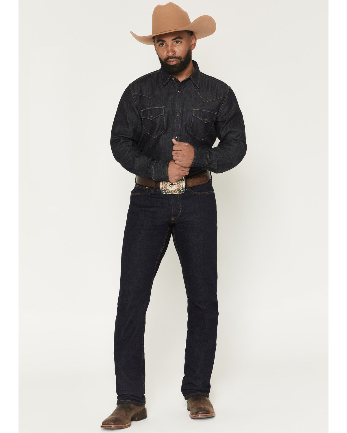 Black 1978® Men's Rinse Wash Tyler Slim Straight Stretch De Dark Wash